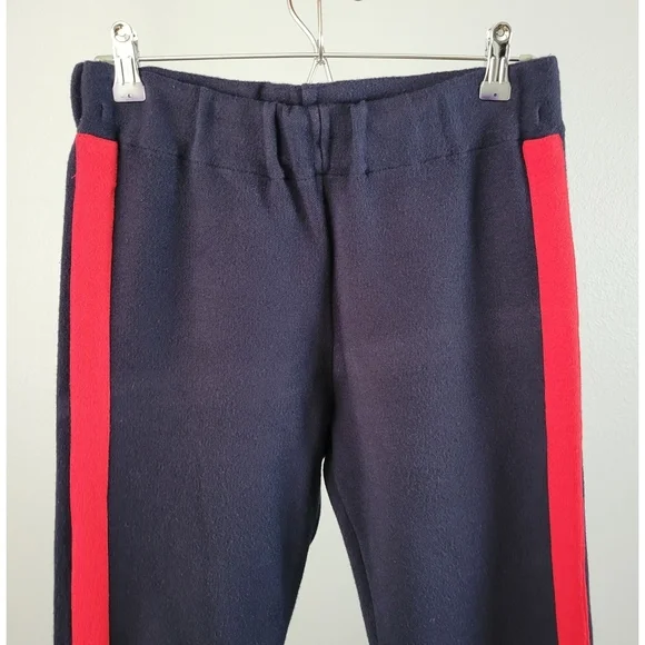 ZARA // cropped straight leg elastic waist side stripe knit pants - Picture 3 of 9